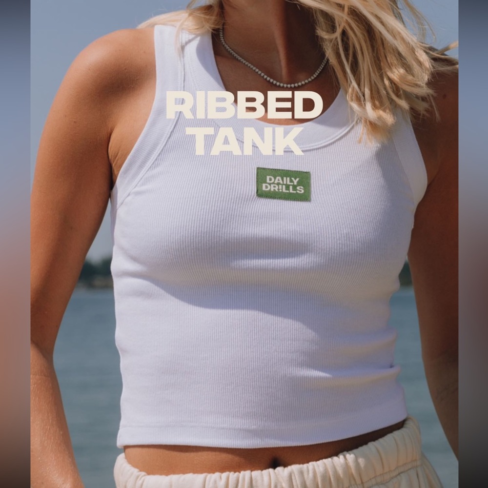 Daily Drills White Tank Top